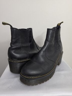 Dr. Martens Black Platform Chelsea Boots